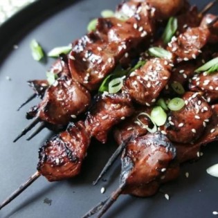 Chicken Hearts Skewers