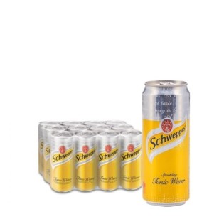 Schweppes Tonic (Yellow) Pack x 12 (330ml Can)