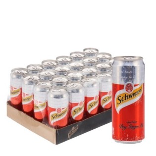 Schweppes Ginger Ale (Red) Pack x 24 (330ml Can)