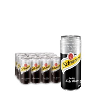 Schweppes Soda (Black) Pack x 12 (330ml Can)