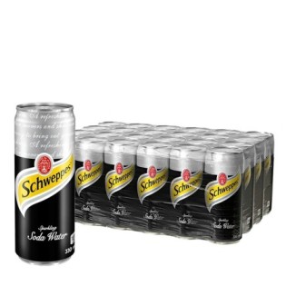 Schweppes Soda (Black) Pack x 24 (330ml Can)