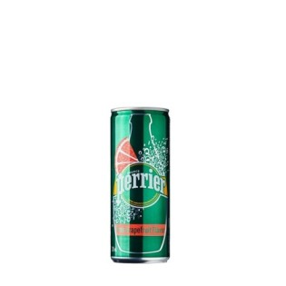 Perrier Pink Grapefruit Carbonated Water 250ml Can