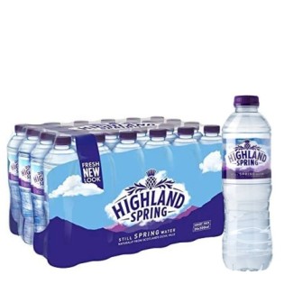 Highland Spring Still Spring Water (Plastic) Pack x 24 (500ml Bottle)