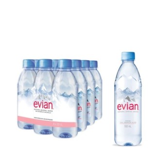 Evian Natural Mineral Water Pack x 12 (500ml Bottle)