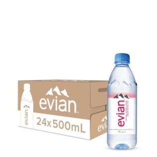 Evian Natural Mineral Water Pack x 24 (500ml Bottle)