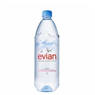 Evian Natural Mineral Water 1000ml Bottle